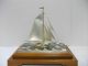 The Sailboat Of Silver985 Of Japan.  102g/ 3.  59oz.  Takehiko ' S Work. Other Antique Sterling Silver photo 2