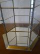 Vtg Brass Glass Mirror Curio Display Case For Miniatures 1970s Display Cases photo 1
