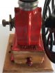 Vintage Spanish Cast Iron 1930s Red Elma Coffee Grinder Black Single Wheel Other Mercantile Antiques photo 3