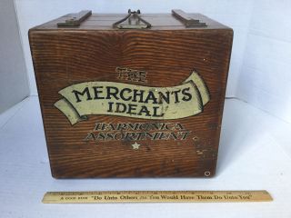 Antique Merchants Ideal Harmonica Assortment Display Case, photo