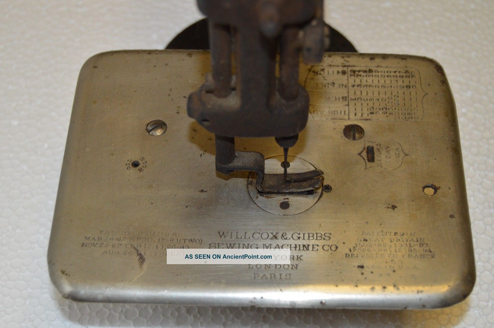 1894 Antique Willcox & Gibbs Chain Stitch Sewing Machine 1890 ' S Sewing Machines photo