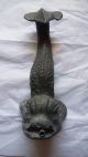 Antique Architectural Salvage Dolphin Fish Water Fountain Wall Spout Large Heavy Other Antique Periods & Styles photo 2