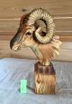 Hand Carved Wild Sheep Wooden Figure Carved Figures photo 2