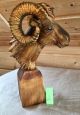 Hand Carved Wild Sheep Wooden Figure Carved Figures photo 3