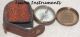 Antique Brass Compass Vintage Robert Frost Poem Compass Nautical W/leather Case@ Compasses photo 1