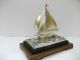 The Sailboat Of Silver Of The Most Wonderful Japan.  80g/ 2.  82.  Japanese Antique Other Antique Sterling Silver photo 2