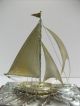 The Sailboat Of Silver Of The Most Wonderful Japan.  80g/ 2.  82.  Japanese Antique Other Antique Sterling Silver photo 6