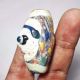 Phoenician Face Glass Mosaic Pendant Wonderful Bead 22 X 42 Mm. Near Eastern photo 1