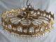 Crystal Chandelier,  Antique,  Stunning,  Brass,  French/spanish/italian (108) Chandeliers, Fixtures, Sconces photo 9