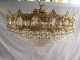 Crystal Chandelier,  Antique,  Stunning,  Brass,  French/spanish/italian (108) Chandeliers, Fixtures, Sconces photo 3