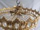 Crystal Chandelier,  Antique,  Stunning,  Brass,  French/spanish/italian (108) Chandeliers, Fixtures, Sconces photo 4