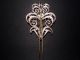 Pompous Antique 18th - 19th Century Silver Plated Filigree Jewelry Pin Byzantine photo 3