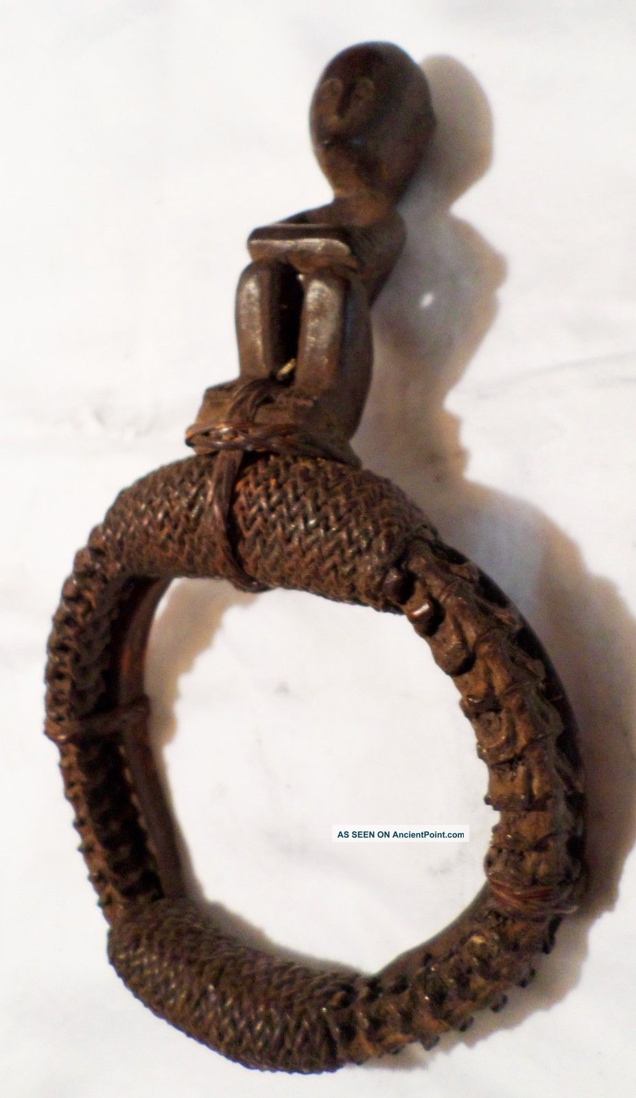 Rare Philippines Ifugao Bontoc Arm Band Bracelet Snake Bone Boar Pig Tusks Statues photo