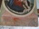 Antique Oil Painting On Canvas Our Lady Of Refuge Latin American photo 1