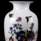 Chinese Porcelain Hand - Painted Magpie Vase W Qianlong Mark Cqgt22 Vases photo 1