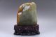 Exquisite 100 Natural Hetian Jade Hand Carved Moutain & Man Statue Y54 Other Chinese Antiques photo 5