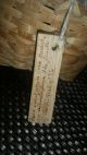 Handmade Split Oak Basket From Virginia Signed S.  Rembish Primitives photo 1