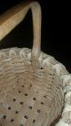 Handmade Split Oak Basket From Virginia Signed S.  Rembish Primitives photo 4