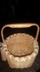 Handmade Split Oak Basket From Virginia Signed S.  Rembish Primitives photo 5
