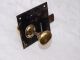 2 Antique Reclaimed Brass Door Handles Knobs Pulls In Old Metal Lock Door Knobs & Handles photo 2