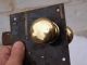 2 Antique Reclaimed Brass Door Handles Knobs Pulls In Old Metal Lock Door Knobs & Handles photo 7