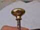 2 Antique Reclaimed Brass Door Handles Knobs Pulls In Old Metal Lock Door Knobs & Handles photo 8