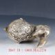 Old Chinese Silver Bronze Hand Made Carved Lovely Rabbit Statue Figurines & Statues photo 5