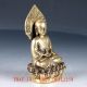 Old Brass Hand Made Carved Pharmacist Buddha Statue / Ming Dynasty Xuande Mark Figurines & Statues photo 4
