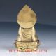 Old Brass Hand Made Carved Pharmacist Buddha Statue / Ming Dynasty Xuande Mark Figurines & Statues photo 5