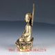 Old Brass Hand Made Carved Pharmacist Buddha Statue / Ming Dynasty Xuande Mark Figurines & Statues photo 7