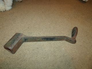 Antique Stove Tractor Car? A - E 37 Triangle Crank With Handle 1 1/4 