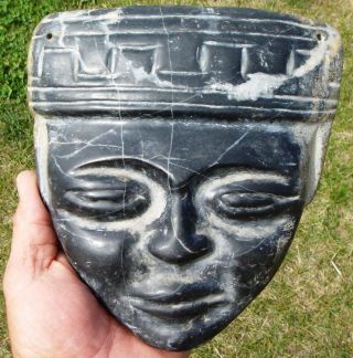 Stone Mask: Yucatan,  Mid - 19th Century Discovery photo