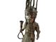 African Tribal Antique Benin Cast Bronze King Oba Figure Sculptures & Statues photo 7