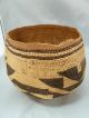 Native American Hupa Basket Bowl Design.  Approx 7 