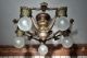 {{rare}} 1920s Riddle Vintage Art Deco Antique Ceiling Light Fixture Chandelier Chandeliers, Fixtures, Sconces photo 1