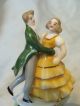 Antique German Lady & Man Dancing Doll Cake Topper/doll House Germany Half Doll Victorian photo 3
