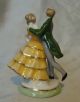 Antique German Lady & Man Dancing Doll Cake Topper/doll House Germany Half Doll Victorian photo 5