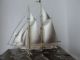 Large Signed Japanese 2masted Sterling Silver Takehiko Boat Ship Japan 200 Grams Other Antique Sterling Silver photo 11