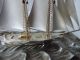 Large Signed Japanese 2masted Sterling Silver Takehiko Boat Ship Japan 200 Grams Other Antique Sterling Silver photo 4