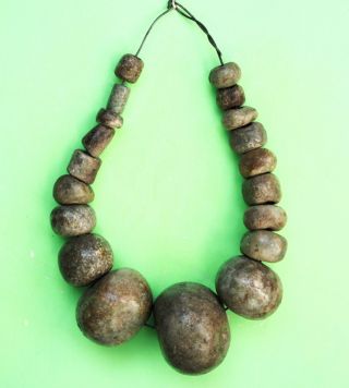 Pre Columbian Guerrero,  Mexico,  Mezcala Carved Hard Stone Collar photo