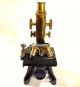 1929 E.  Leitz Wetzlar Brass Microscope W/matched Case,  Mechanical Stage Microscopes & Lab Equipment photo 1
