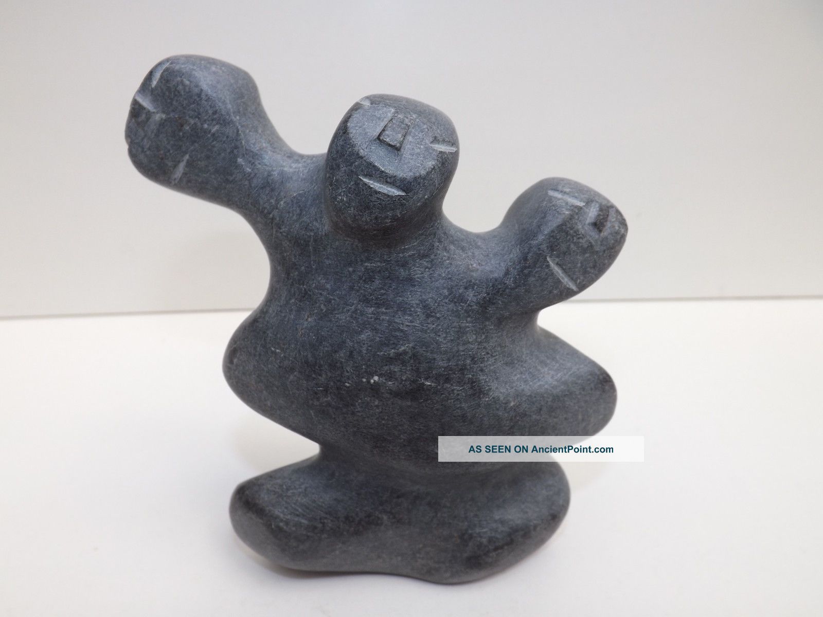 Mid 20th Century Inuit Contemporary Tribal Sculpture With Initials To The Base Native American photo
