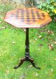 Regency.  Games Table With Octagonal Top.  Chess Or Draughts.  C1790 - 1830. Pre-1800 photo 1