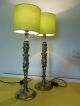 An Unusual Old Brass Gothic Grotesque Demon Style Table Or Bedside Lamps Chandeliers, Fixtures, Sconces photo 4