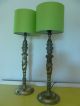 An Unusual Old Brass Gothic Grotesque Demon Style Table Or Bedside Lamps Chandeliers, Fixtures, Sconces photo 5