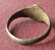 Antique Bronze Ring 19th To Early 20th Century Sz: 4 1/4 Us 15mm 11446 Roman photo 3