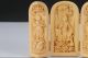 Decorated 100 Boxwood Highly Difficulty Carved Kuan Yin Statue Folding Box Boxes photo 2