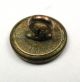 Antique Brass Button Jacksonian Wheat Design Just Over 3/8 Inch Buttons photo 1