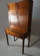 American Country 2 Part Paymasters Drop Front Desk In Solid Cherry C1830 1840. Pre-1800 photo 4
