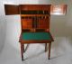 American Country 2 Part Paymasters Drop Front Desk In Solid Cherry C1830 1840. Pre-1800 photo 8